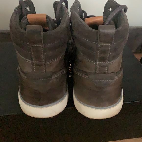 Bull Boxer barely worn leather combo hightop sneaker/chukka boots